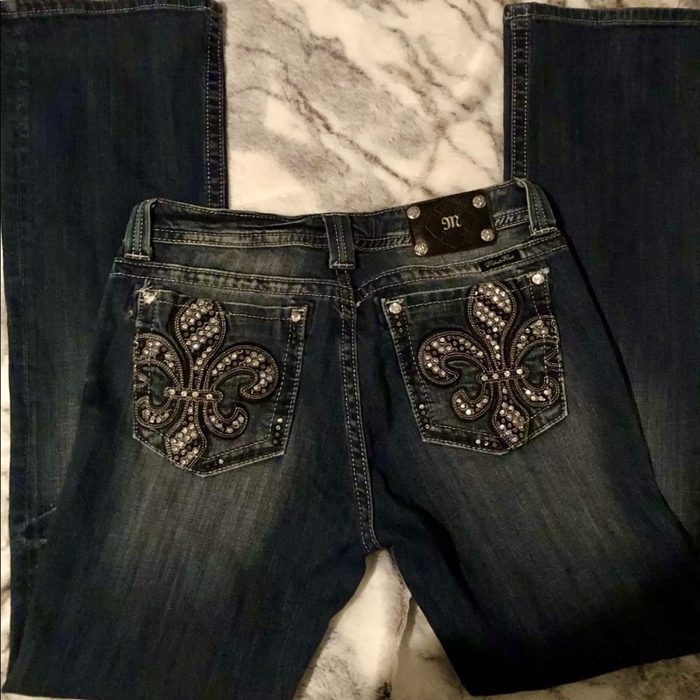 Miss Me Jeans JP6220B Boot Cut Jean Size 33 Embellished